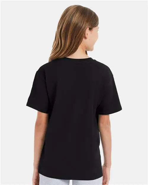Hanes 498y Perfect-t Youth T-shirt - Black