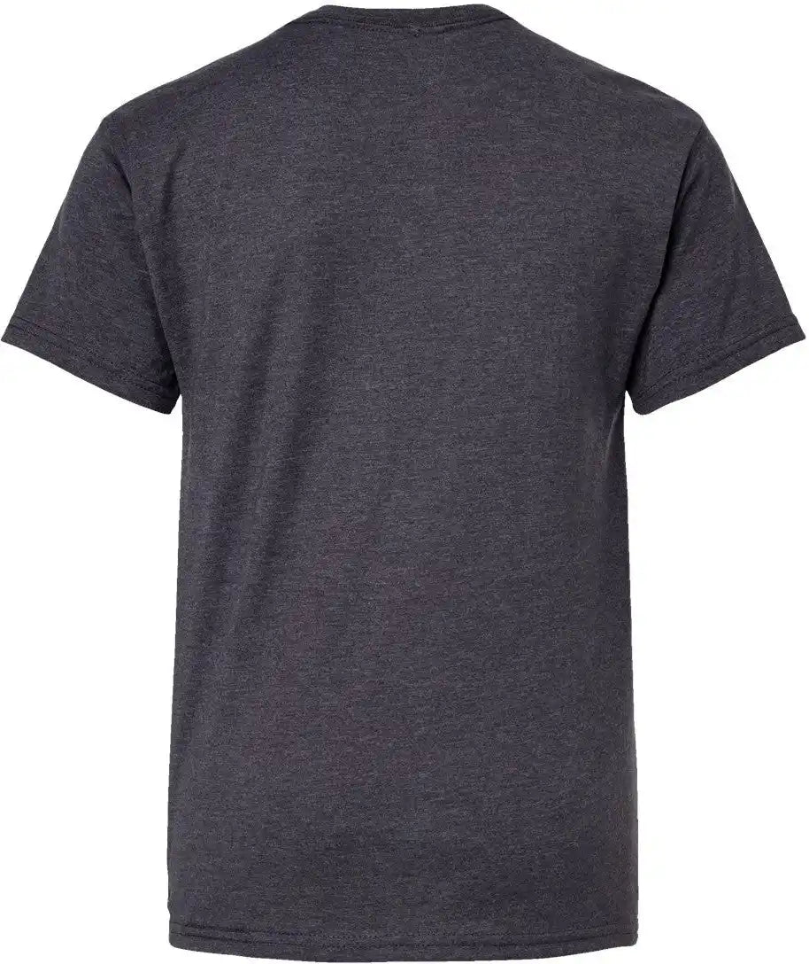 Hanes 498y Perfect-t Youth T-shirt - Charcoal Heather - Xs
