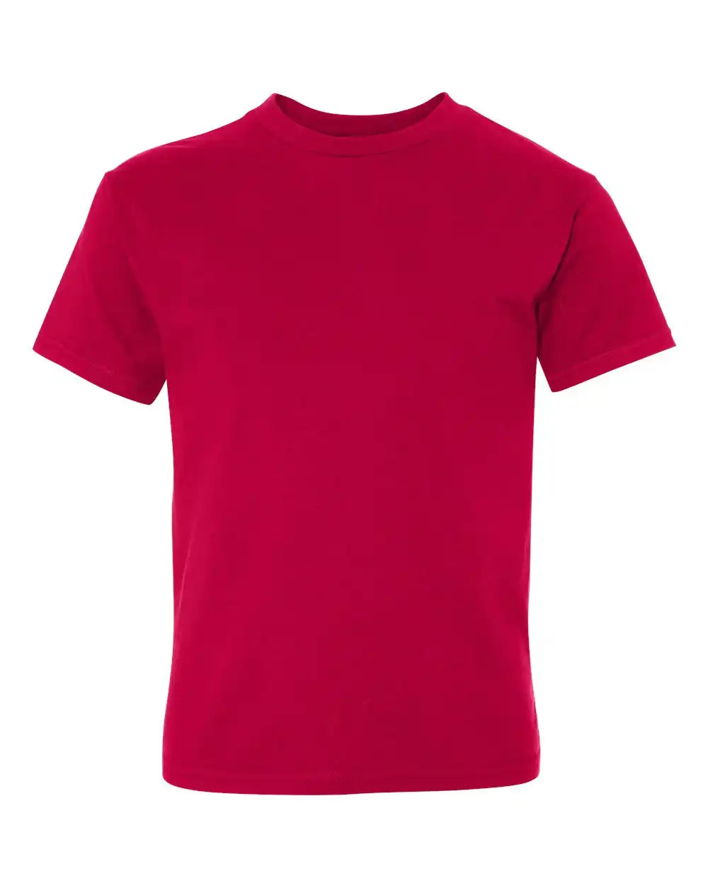 Hanes 498y Perfect-t Youth T-shirt - Deep Red - Xs