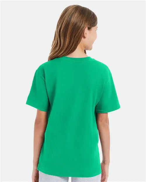 Hanes 498y Perfect-t Youth T-shirt - Kelly Green