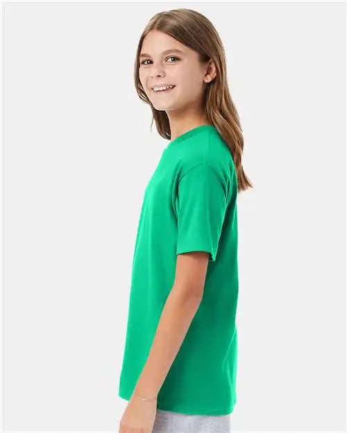 Hanes 498y Perfect-t Youth T-shirt - Kelly Green