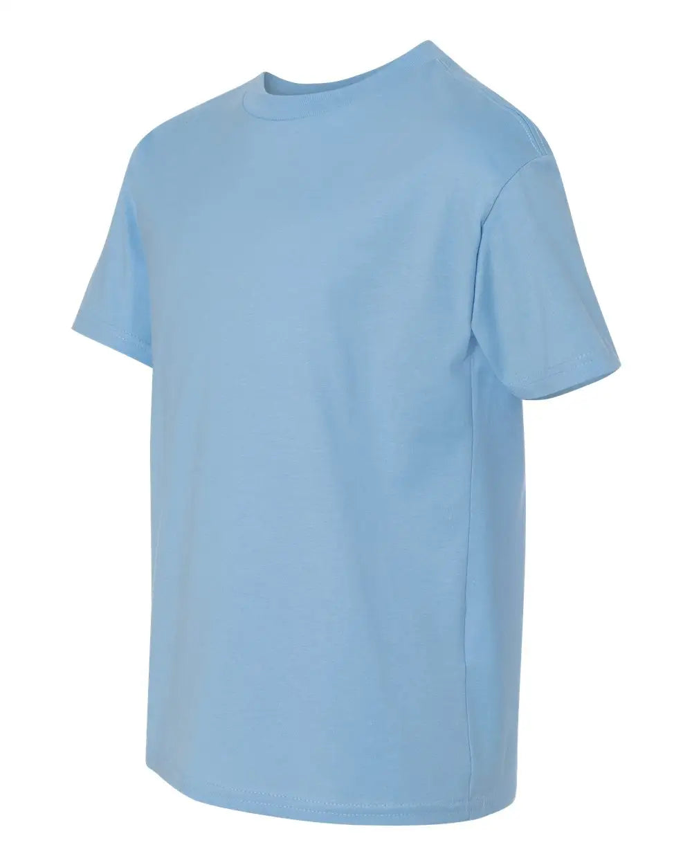 Hanes 498y Perfect-t Youth T-shirt - Light Blue - Xs
