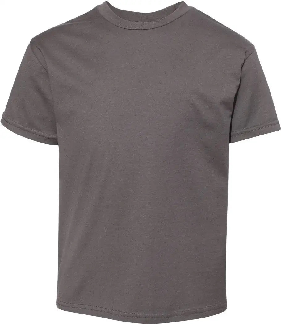 Hanes 498y Perfect-t Youth T-shirt - Smoke Grey - Gray / Xs
