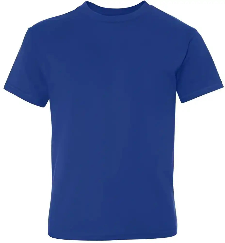 Hanes 498y Perfect-t Youth Short Sleeve T-shirt - Deep Royal