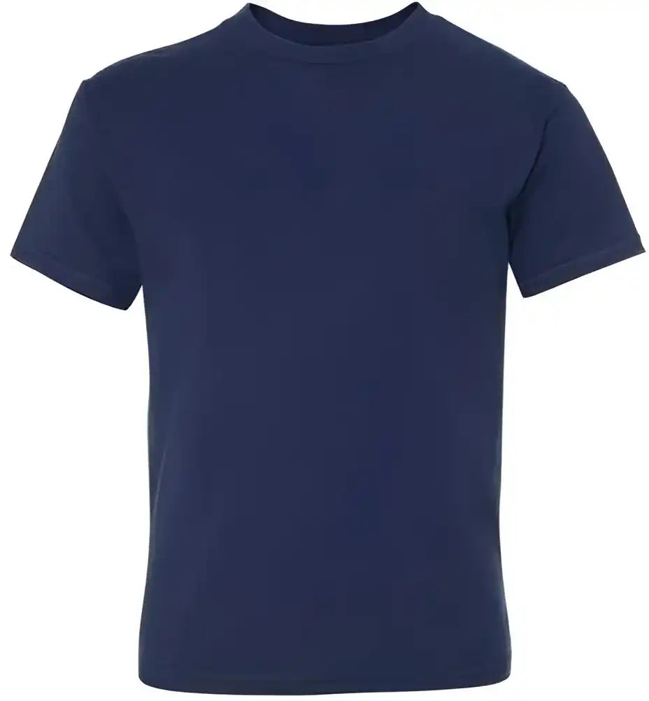 Hanes 498y Perfect-t Youth Short Sleeve T-shirt - Navy