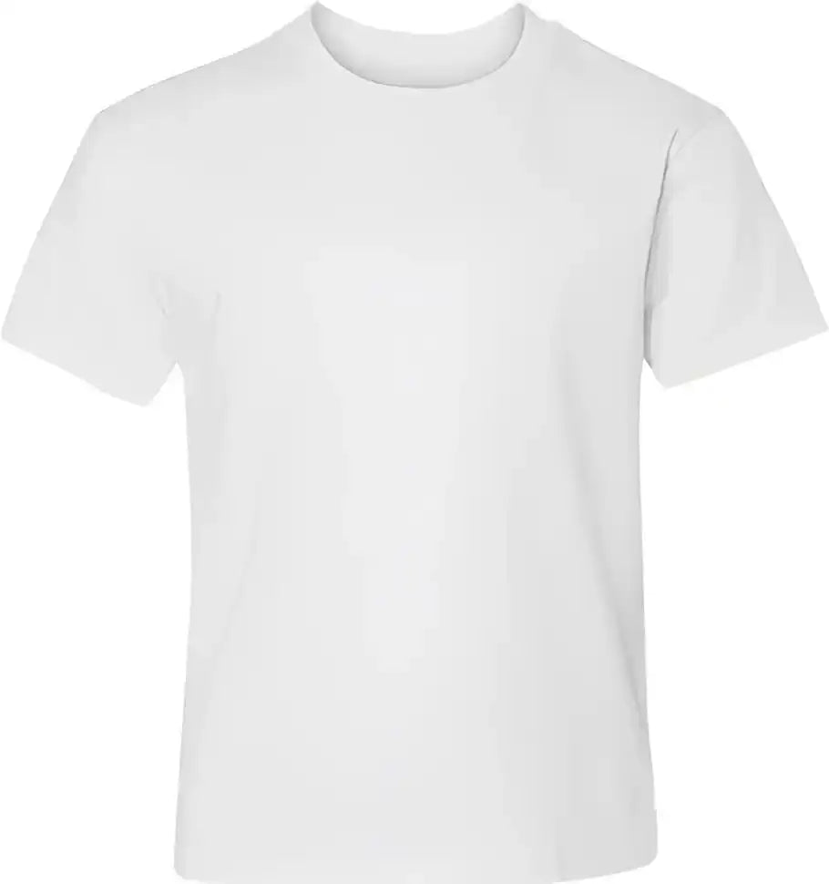 Hanes 498y Perfect-t Youth Short Sleeve T-shirt - White