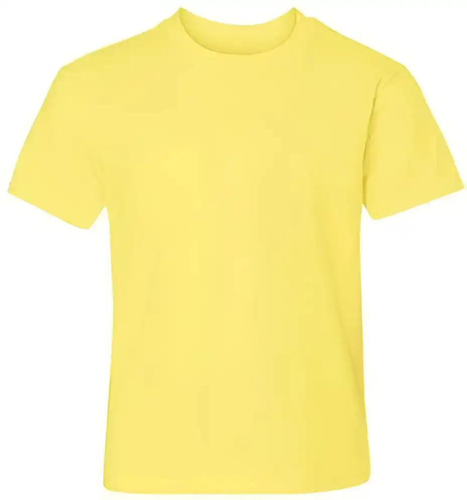 Hanes 498y Perfect-t Youth Short Sleeve T-shirt - Yellow