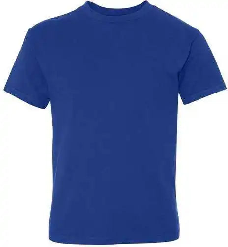 Hanes 498y Perfect t Youth Short Sleeve Shirt Deep Royal