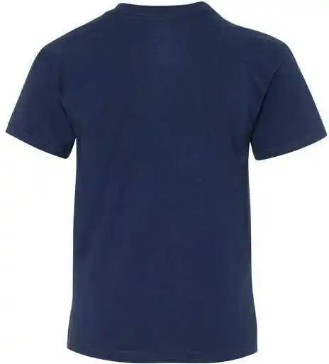 Hanes 498y Perfect t Youth Short Sleeve Shirt Navy