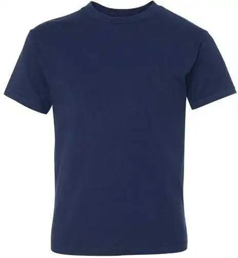 Hanes 498y Perfect-t Youth Short Sleeve T-shirt - Navy