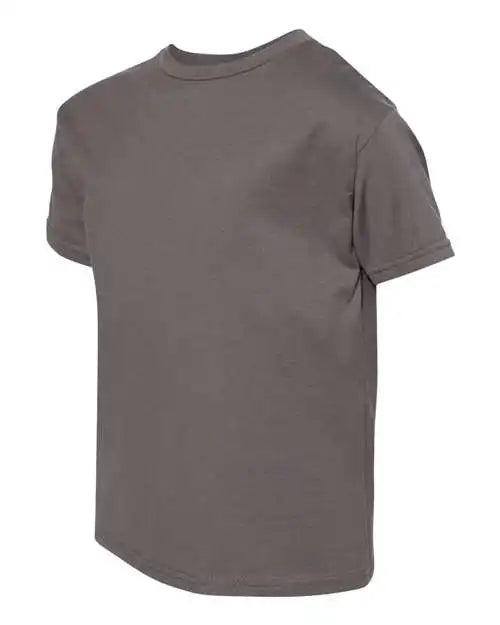 Hanes 498y Perfect-t Youth Short Sleeve T-shirt - Smoke Grey