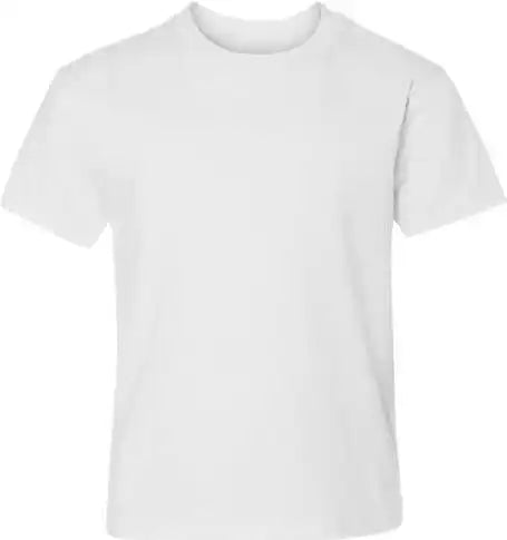 Hanes 498y Perfect-t Youth Short Sleeve T-shirt - White