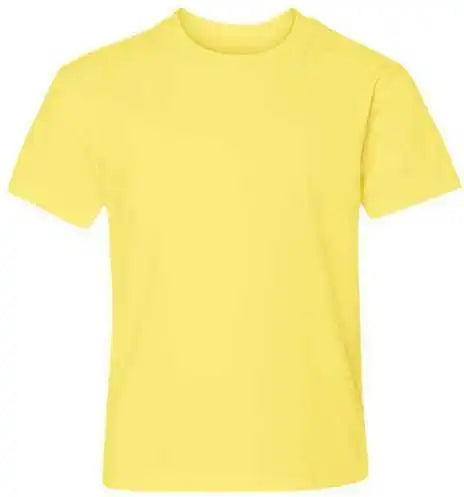Hanes 498y Perfect-t Youth Short Sleeve T-shirt - Yellow