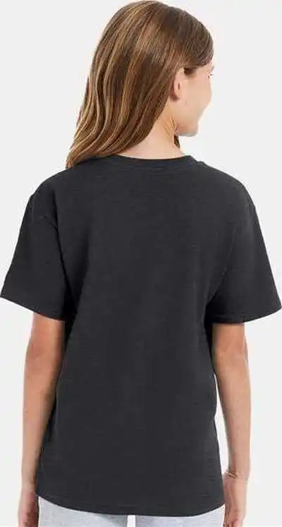 Hanes 498y Perfect-t Youth T-shirt - Charcoal Heather
