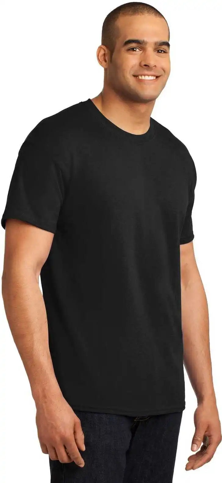 Hanes 5170 Ecosmart 50/50 Cotton/poly t Shirt Black