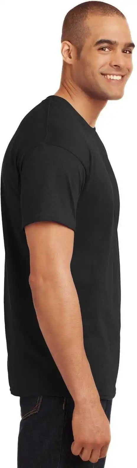 Hanes 5170 Ecosmart 50/50 Cotton/poly t Shirt Black