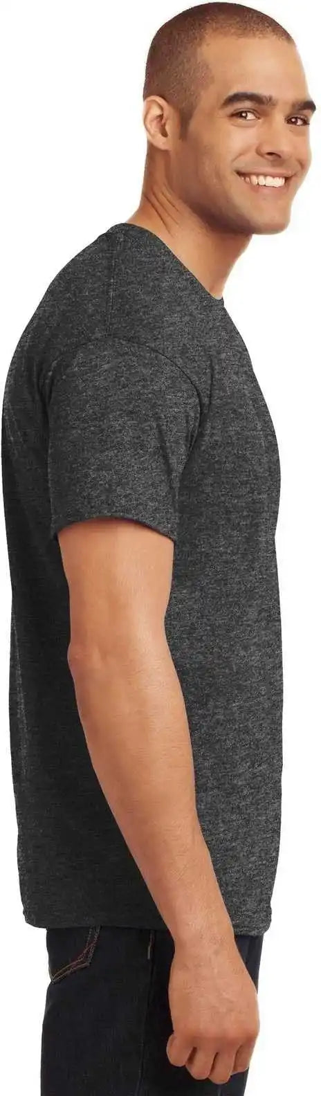 Hanes 5170 Ecosmart 50/50 Cotton/poly t Shirt Charcoal Heather