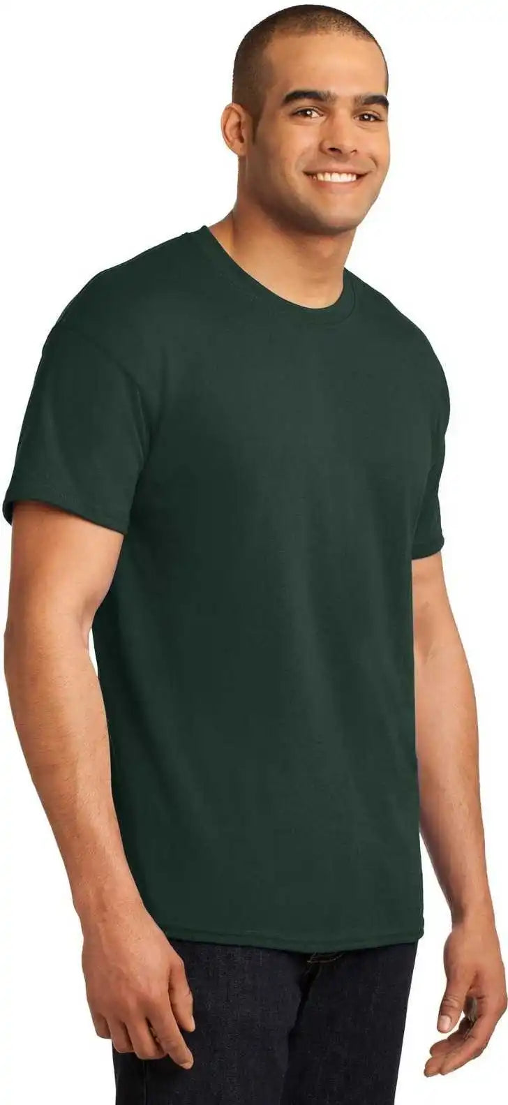 Hanes 5170 Ecosmart 50/50 Cotton/poly t Shirt Deep Forest