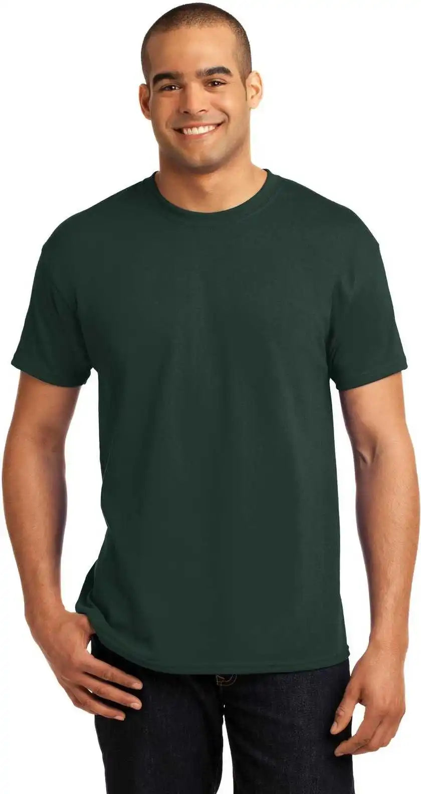 Hanes 5170 Ecosmart 50/50 Cotton/poly t Shirt Deep Forest