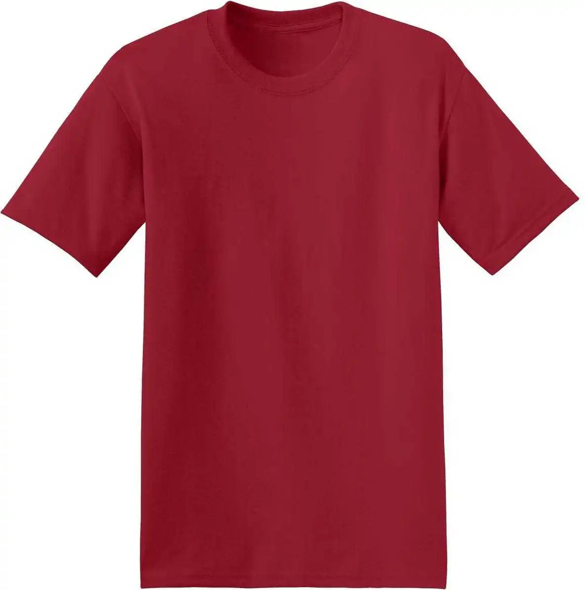 Hanes 5170 Ecosmart 50/50 Cotton/poly t Shirt Deep Red