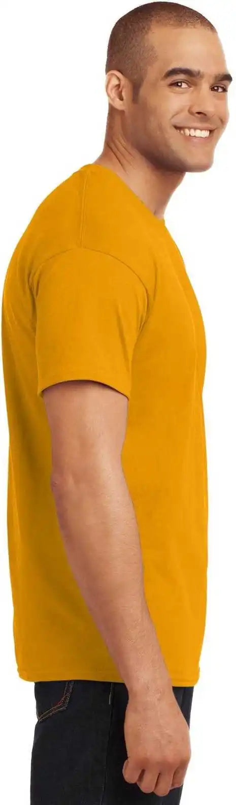 Hanes 5170 Ecosmart 50/50 Cotton/poly t Shirt Gold