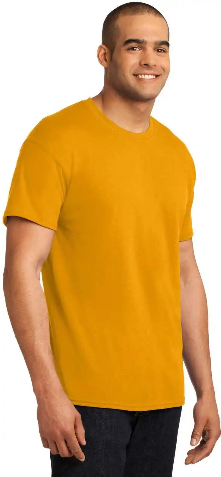 Hanes 5170 Ecosmart 50/50 Cotton/poly t Shirt Gold