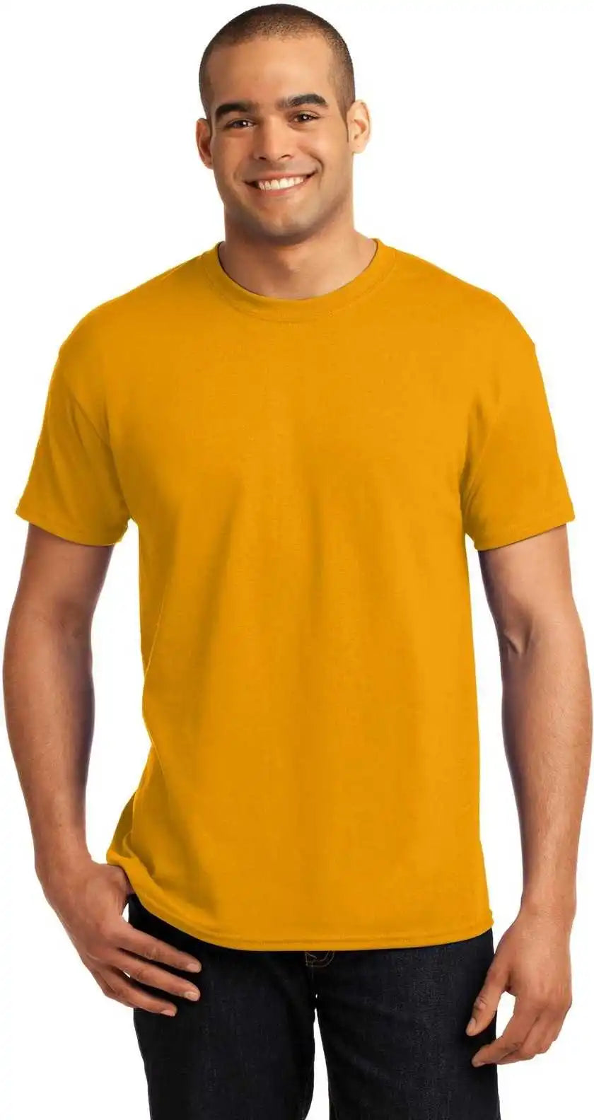 Hanes 5170 Ecosmart 50/50 Cotton/poly t Shirt Gold