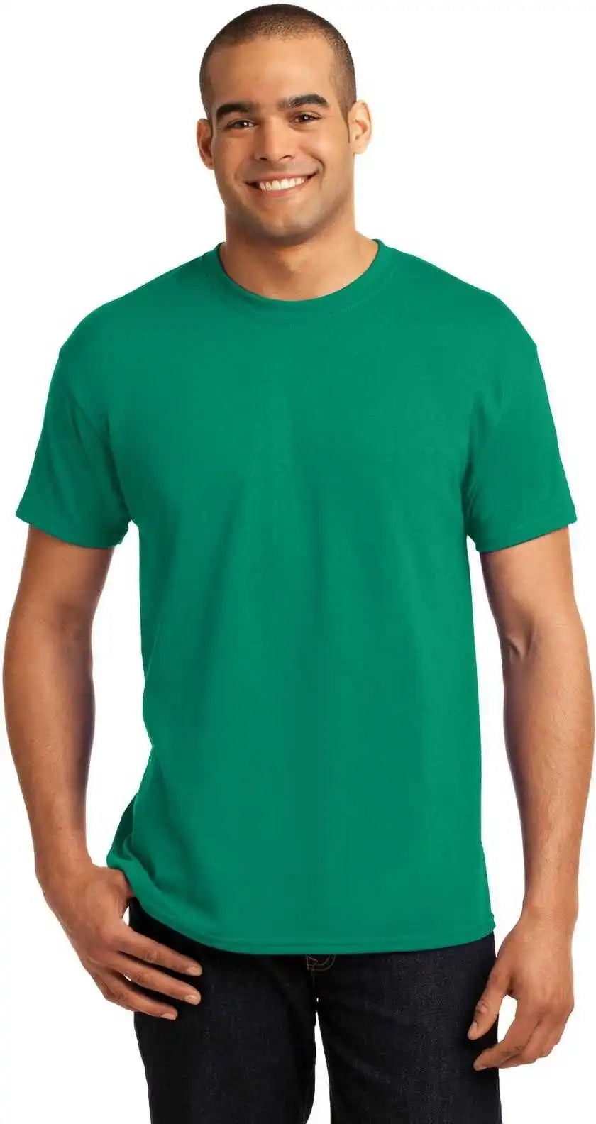 Hanes 5170 Ecosmart 50/50 Cotton/poly t Shirt Kelly Green