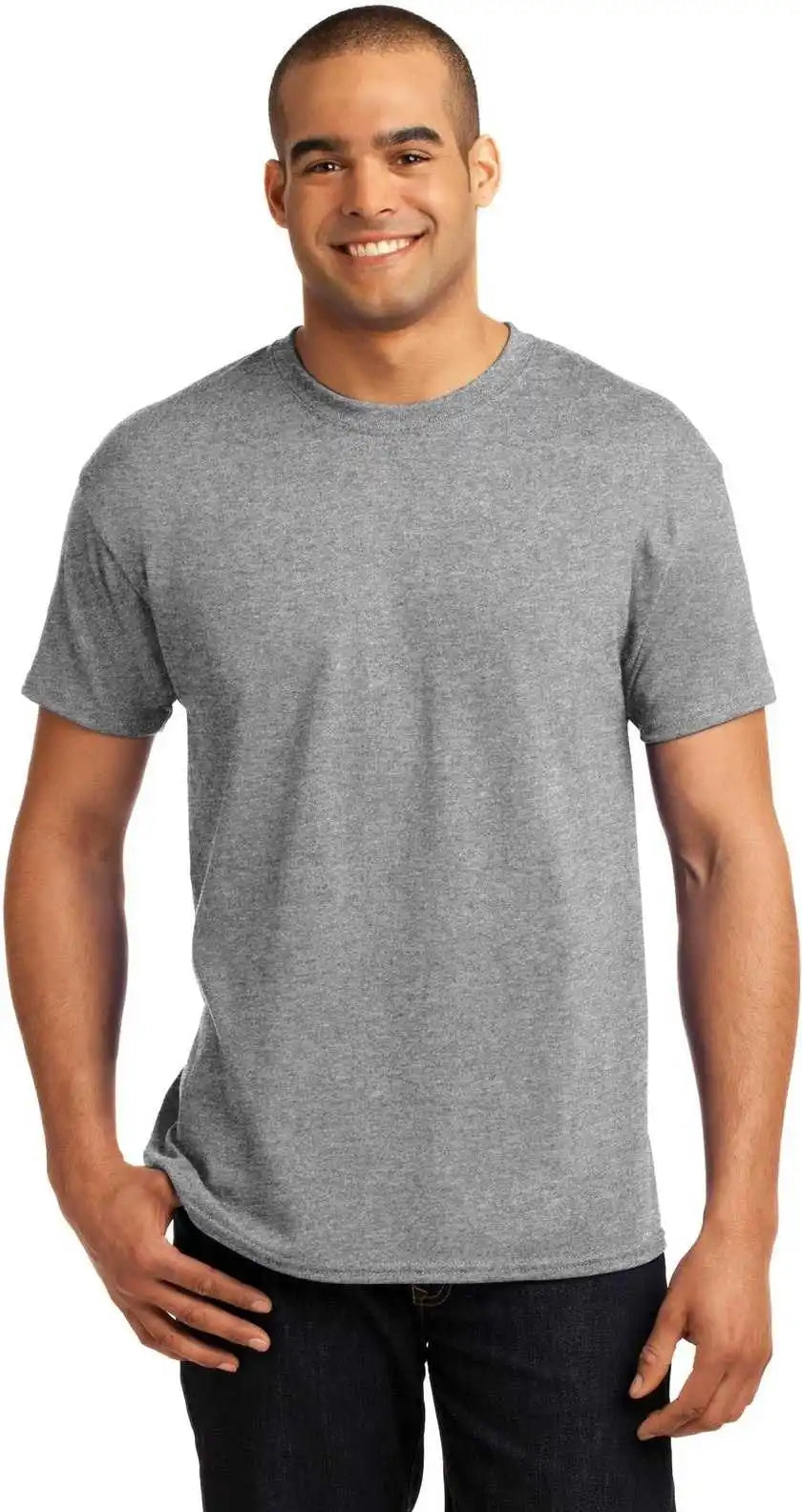 Hanes 5170 Ecosmart 50/50 Cotton/poly T-shirt - Light Steel