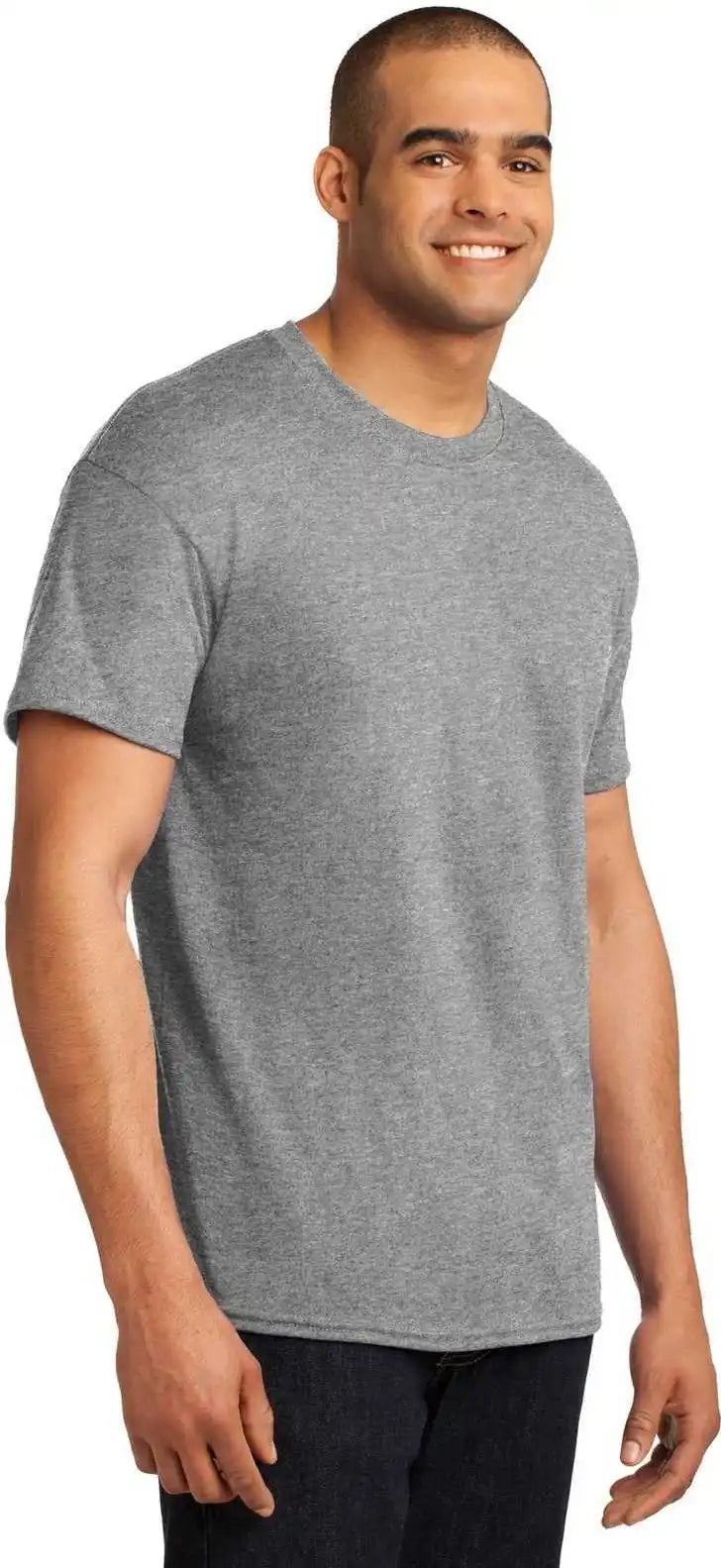 Hanes 5170 Ecosmart 50/50 Cotton/poly T-shirt - Light Steel