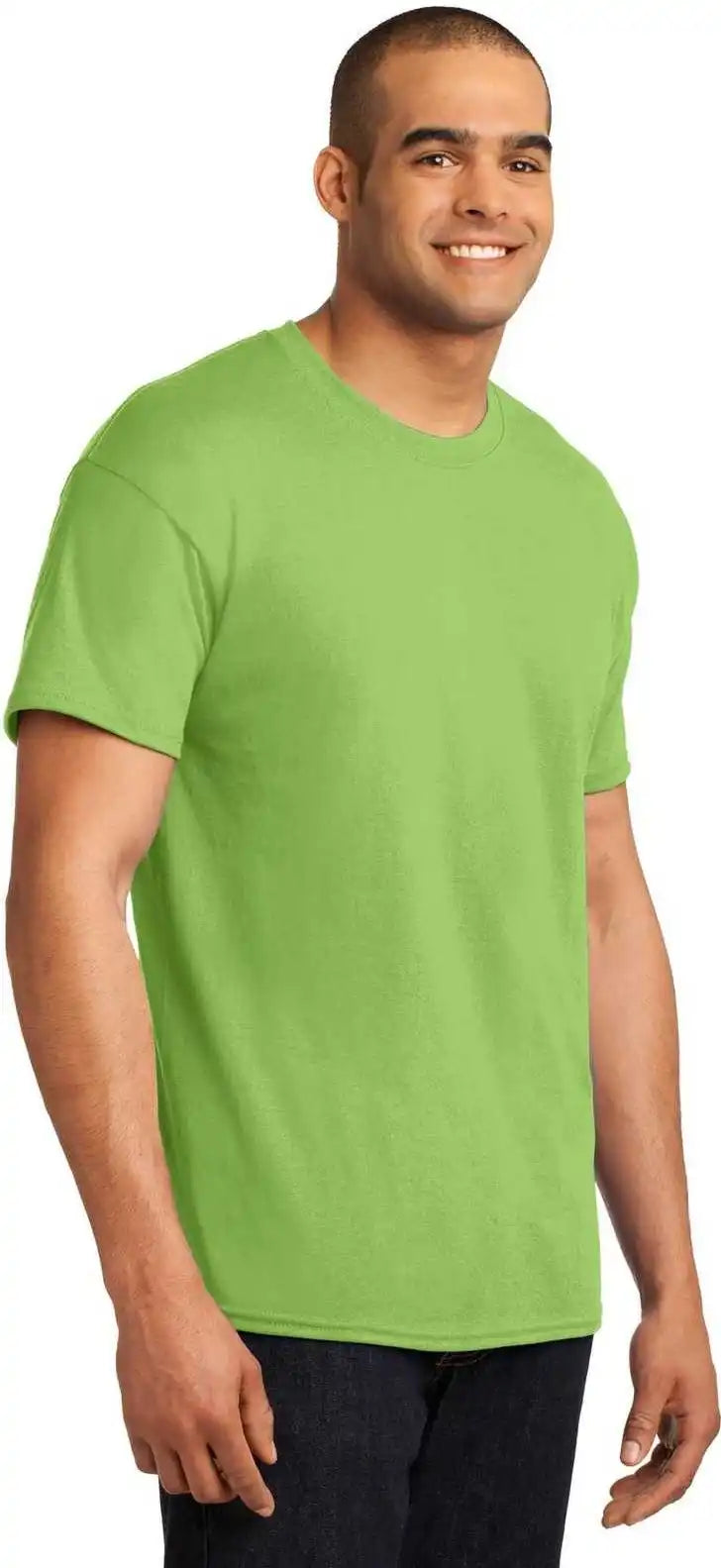 Hanes 5170 Ecosmart 50/50 Cotton/poly t Shirt Lime