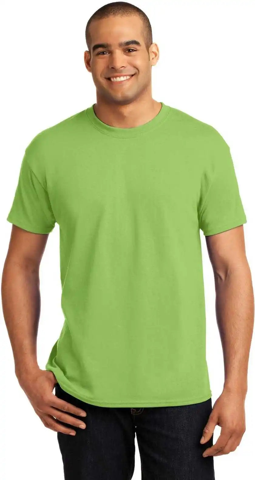 Hanes 5170 Ecosmart 50/50 Cotton/poly t Shirt Lime