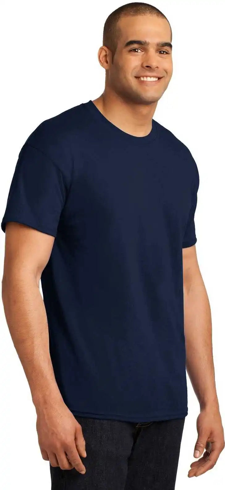 Hanes 5170 Ecosmart 50/50 Cotton/poly t Shirt Navy