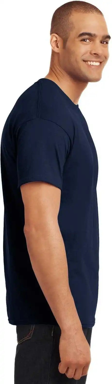Hanes 5170 Ecosmart 50/50 Cotton/poly t Shirt Navy