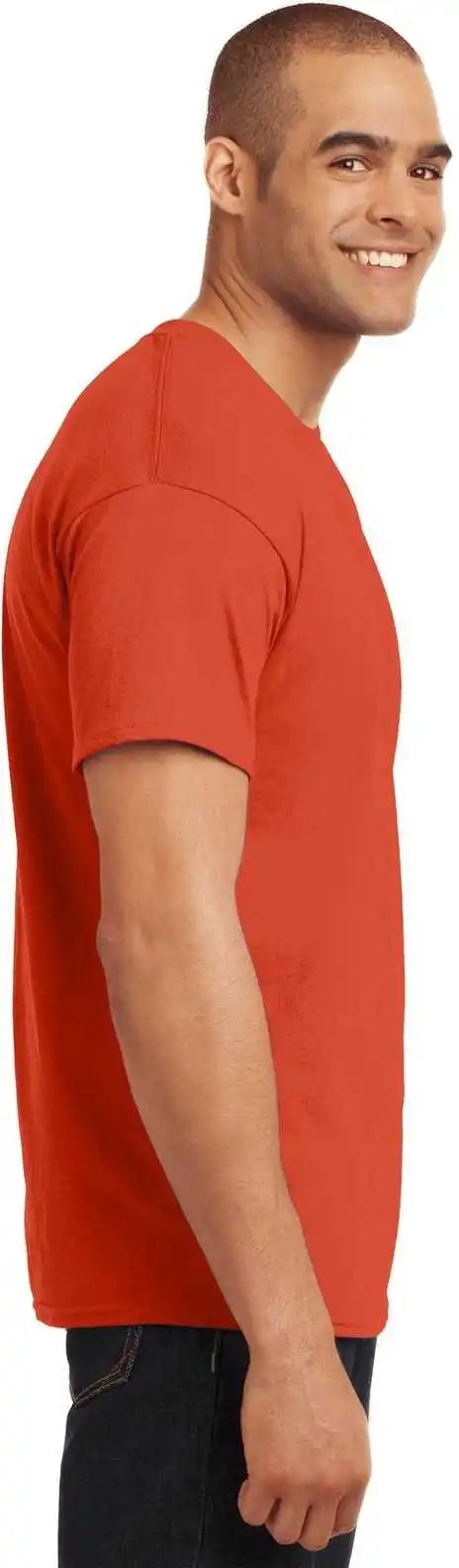 Hanes 5170 Ecosmart 50/50 Cotton/poly T-shirt - Orange