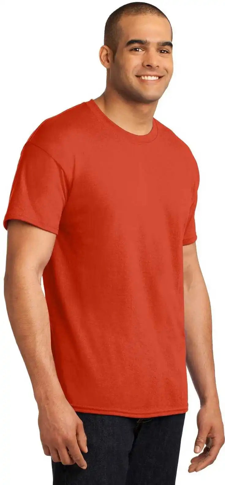 Hanes 5170 Ecosmart 50/50 Cotton/poly T-shirt - Orange