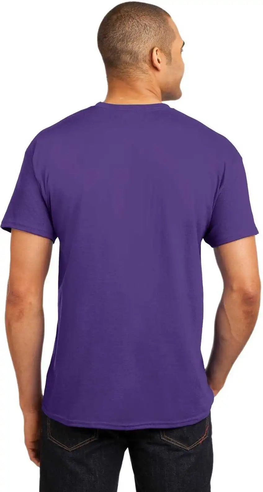 Hanes 5170 Ecosmart 50/50 Cotton/poly t Shirt Purple