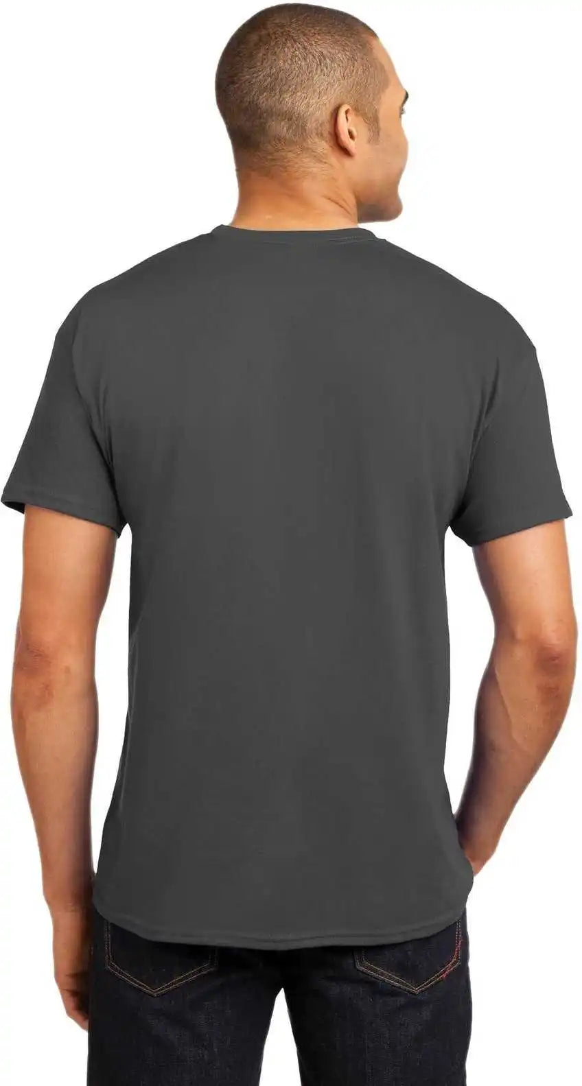Hanes 5170 Ecosmart 50/50 Cotton/poly t Shirt Smoke Gray