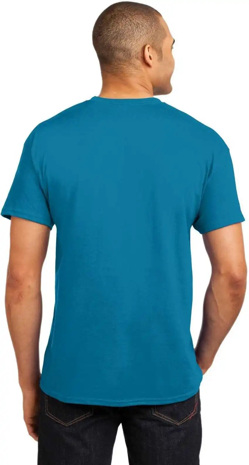 Hanes 5170 Ecosmart 50/50 Cotton/poly t Shirt Teal