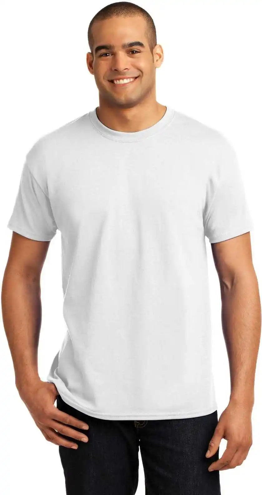 Hanes 5170 Ecosmart 50/50 Cotton/poly t Shirt White