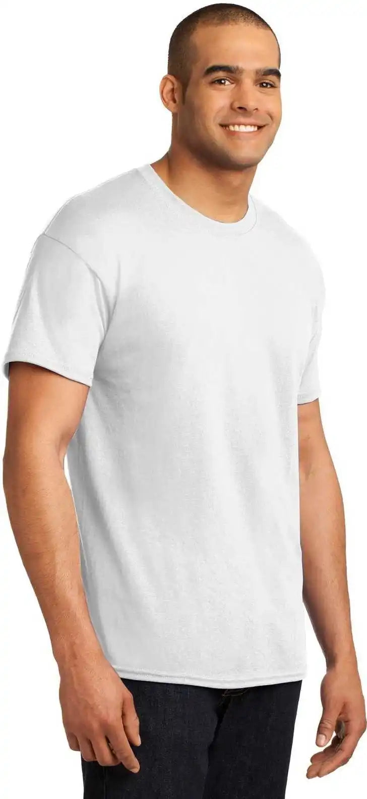 Hanes 5170 Ecosmart 50/50 Cotton/poly t Shirt White