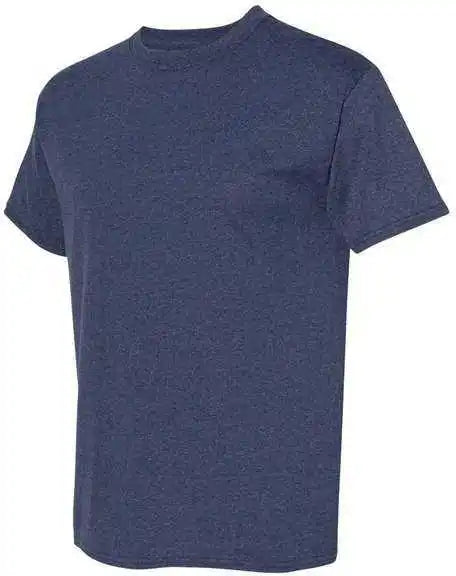 Hanes 5170 Ecosmart Short Sleeve T-shirt - Heather Navy