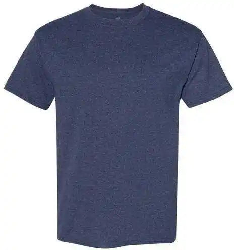 Hanes 5170 Ecosmart Short Sleeve T-shirt - Heather Navy