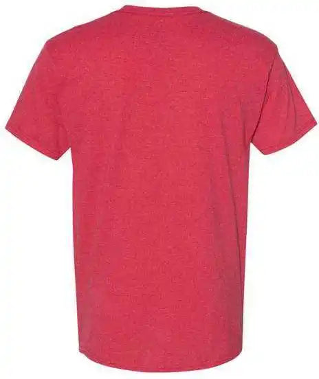 Hanes 5170 Ecosmart Short Sleeve t Shirt Heather Red