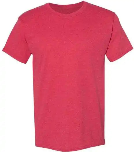 Hanes 5170 Ecosmart Short Sleeve t Shirt Heather Red