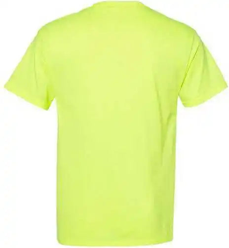 Hanes 5170 Ecosmart Short Sleeve t Shirt Safety Green