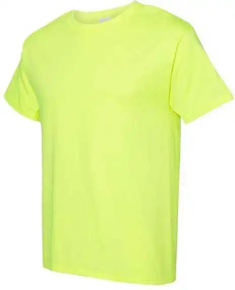 Hanes 5170 Ecosmart Short Sleeve t Shirt Safety Green