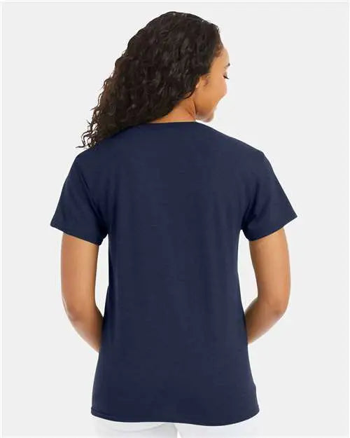 Hanes 5170 Ecosmart™ T-shirt - Heather Navy