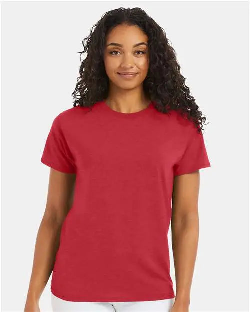 Hanes 5170 Ecosmartâ„¢ T-shirt - Heather Red