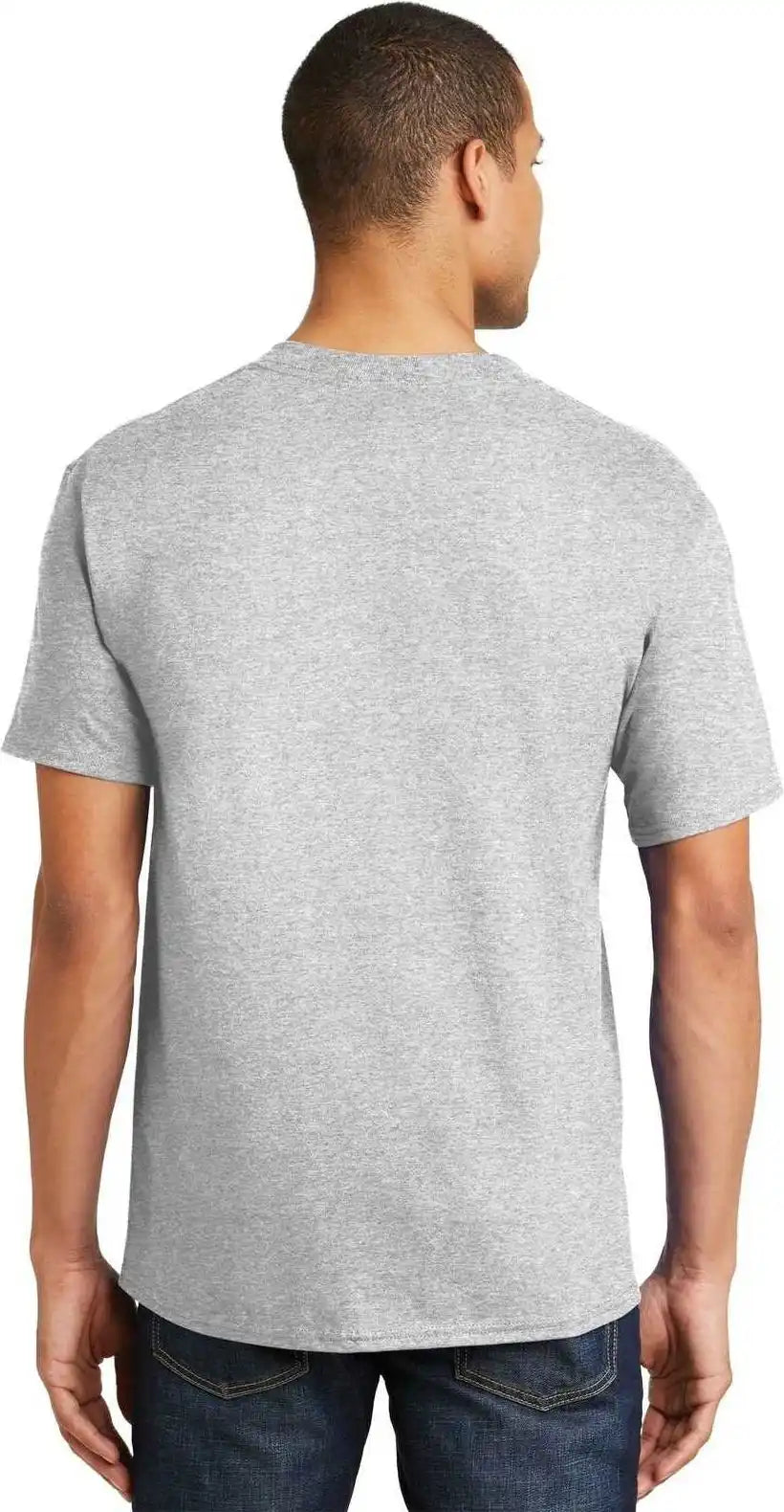 Hanes 5180 Beefy t 100% Cotton Shirt Ash